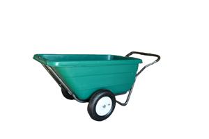 Carretilla de Polietileno de Alta Resistencia para Bañera TC3089, Rueda Neumática Lisa, Súper Capacidad de Carga, Fabricada en Plástico para Jardín, Granja e Industria - Product Image 5