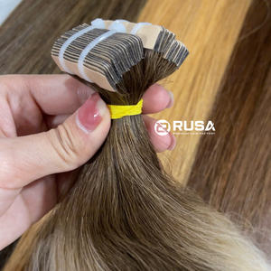 Extensiones de Cabello Virgen Vietnamita con Cinta Adhesiva, Textura Rizada y Lacia, Puntas Completas, Doble Trama a Máquina, Todos los Colores, Permanente para Salón - Product Image 2