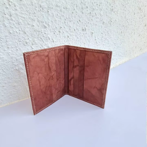 Porte-cartes de crédit en cuir PU NEXXGEN avec blocage RFID, logo personnalisé, portefeuille fin à double pli, design compact unisexe, élégant pour un usage quotidien 4 - Product Image 1