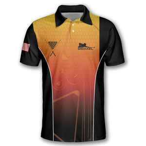 Diseño personalizado Sublimación Bolos Jersey Equipo Uniforme Camisas Durable Transpirable Poliéster Ropa deportiva Ropa profesional - Product Image 4