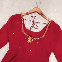 Tenue de mariée indienne pakistanaise élégante et tendance, costume Salwar rouge de créateur, dernière collection exclusive, tenue de soirée très tendance