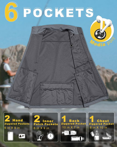 Gilet Softshell léger personnalisable pour hommes pour les voyages de rue, la randonnée, la course à pied, le golf-Veste coupe-vent sans manches ODM Supply - Product Image 3