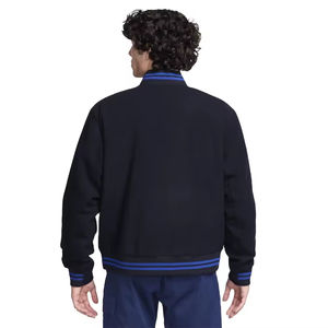 Veste universitaire en laine légère de haute qualité pour homme, col montant, broderie personnalisée, doublure en soie, devant de qualité supérieure - Product Image 4