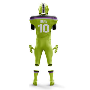 Uniforme de football américain le plus populaire Ensemble de maillots Impression personnalisée Uniforme de sport respirant à manches courtes OEM - Product Image 2