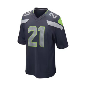 Camiseta de Fútbol Americano Sublimada Personalizada para Hombre, Negra y Dorada, Cuello en V, Manga Corta, Malla Transpirable, Ropa Deportiva, Nombre del Equipo 00 - Product Image 4