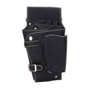Vente en gros d'outils de barbier en cuir PU pour salon de coiffure étui à ciseaux pour ceinture sac de taille pour coiffeur ciseaux de coiffure réutilisables pour la taille - Product Image 1