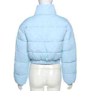 Chaqueta Bomber de Invierno para Mujer, Cálida, Largo Regular, Nuevo Diseño Elegante y Moderno, Impermeable, Cortavientos, de Nailon con Memoria - Product Image 2