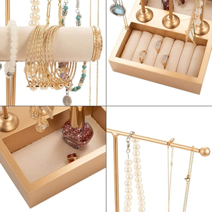 High Quality Luxury Metal Necklace Stand Modern Design Customizable Size & Color Carton Packing Wholesale Price - Product Image 5