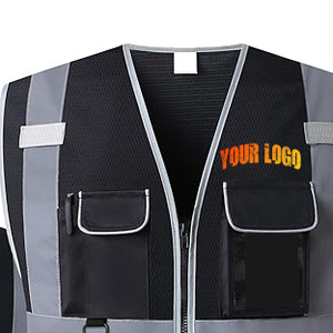 Chaleco de Seguridad Reflectante de Alta Visibilidad con Cierre de Cremallera y Bolsillos Multifuncionales para Trabajadores - Product Image 2