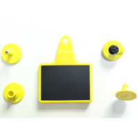 Localización en tiempo real Etiqueta de oreja electrónica RFID con energía solar Rastreador GPS Seguimiento de ganado Oveja Vaca Animal para solución de gestión agrícola