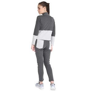 Trajes deportivos de 2 piezas de Invierno para mujer de 100% algodón de peso pesado respetuosos con el medio ambiente con logotipo personalizado - Product Image 6