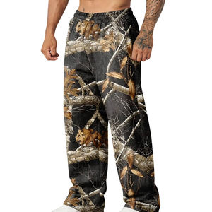 กางเกงวิ่งออกกำลังกายผู้ชายสำหรับฤดูร้อน ลายพิมพ์ดิจิทัลลายป่า ระบายอากาศได้ดี ทรงหลวม สไตล์สตรีทแวร์ เอวยางยืด เหมาะสำหรับใส่วิ่งลำลอง - Product Image 1