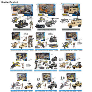 Camión armado perro del ejército 2 soldados figuras de acción militar fuerza especial combate batalla juego policía acción juguete para niños - Product Image 6