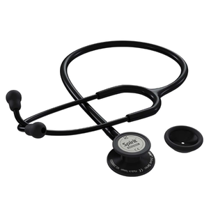 Convertible en acier inoxydable adulte diaphragme cloche poitrine tube noir diaphragme pédiatrique Source d'alimentation manuelle édition noire - Product Image 4