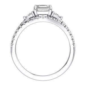 แหวนเพชรสำหรับผู้หญิงที่สง่างาม9K สีเหลืองสีขาวทองคลาสสิก1.61Cts ปลูกในห้องทดลองระดับสุดยอดรับรองว่าหรูหรา - Product Image 2