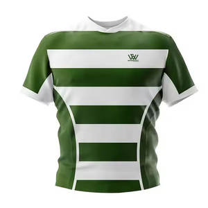 Cómodo Uniforme de Rugby de poliéster 100% de alta calidad Pantalones cortos de secado rápido Mangas Uniforme de Rugby - Product Image 4