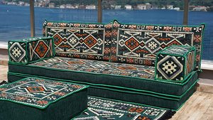 Asientos de suelo árabe Sofá de suelo árabe Piso de asiento Árabe | 11 piezas, 28 bailes con esponja 10 + 10 : 20cm - Product Image 5