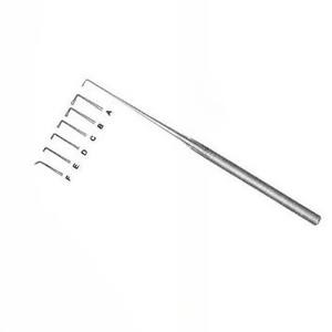 Wagener Oreille Hooklet 14cm Fig.4 Haute Qualité Logo Personnalisé En Acier Inoxydable Manuel Chirurgical Utologie Instruments - Product Image 3