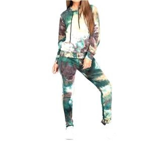 Customized Women's <b>Tie</b> <b>Dye</b> Tracksuit for Jogging Training Breathable Quick Dry High Quality Comfortable Casual Style - Product Image 4