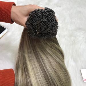 Venta al por mayor de alta calidad Virgen No-Remy I-tip Hair Machine Trama doble Cómodo Piano Color - Product Image 1