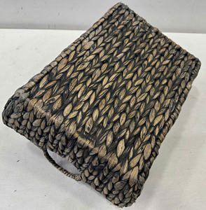 Panier de rangement rectangulaire en jacinthe d'eau écologique de luxe pour une utilisation polyvalente - Product Image 4