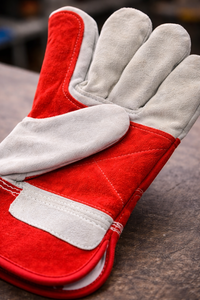 Gants de travail de sécurité industrielle avec paume en cuir fendu, adhérence renforcée pour la construction, travail, approvisionnement en gros OEM - Product Image 4