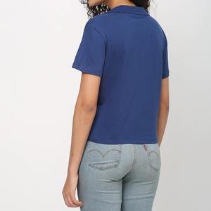 เสื้อยืดคอปกแขนสั้นถักคุณภาพพรีเมียมออกแบบเองได้ ราคาถูก เสื้อผ้าฤดูร้อนสำหรับผู้หญิง ผู้ผลิตจากบังกลาเทศ - Product Image 5