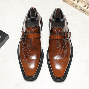 รองเท้าหนังวัวแท้แบบอ็อกซ์ฟอร์ดสำหรับผู้ชาย รองเท้าหนังแต่งกายสำหรับผู้ชาย รองเท้าธุรกิจ พื้นรองเท้าเพื่อความสบาย เหมาะสำหรับใส่ไปทำงานหรือประชุม - Product Image 2