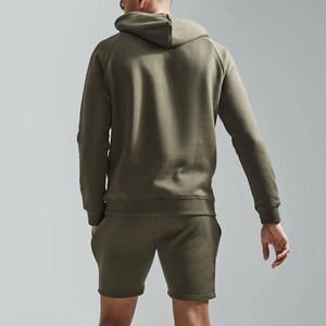 Ensemble court pour homme de qualité supérieure, logo personnalisé, nouveau design, décontracté, hiver, deux pièces, couleur unie, ensemble de sweat-shirt, fabricant de premier plan - Product Image 5