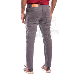 กางเกงยีนส์สั่งทำขายส่ง กางเกงยีนส์สีพื้น ผลิตจากผ้ายีนส์คุณภาพดีที่สุดสำหรับผู้ชาย - Product Image 3