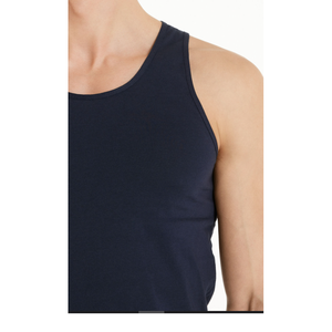 Recién llegado, chaleco elástico acanalado Wife Beater 3xl para hombre, camiseta sin mangas lisa con cuello en U de verano para exportación de hombre desde BD - Product Image 2