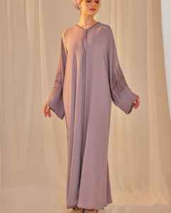 Abaya de trabajo duro de mujer bordada a mano modesta elegante con estola vestidos formales tradicionales de Dubái tela transpirable - Product Image 2