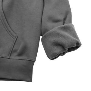 OEM Élégant Workout Blank Double Fermeture Éclair À Capuche Streetwear Regular Fit Unisexe Vintage 100% Coton Zip Hoodie 3D Broderie Solide - Product Image 4