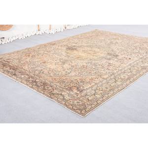 Traditional Vintage Turkish <b>Rug</b> Beige Brown Classic Large Area Rectangle Patchwork Wool Material Latex Backing Eco Friendly New - Product Image 3
