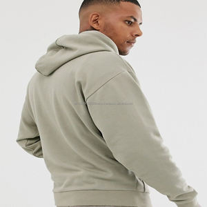 Sudadera con Capucha Extra Grande para Hombre, 100% Algodón, Lisa, Personalizable, al por Mayor, OEM - Product Image 1
