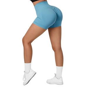 Shorts de sport taille haute pour femmes, couvrant le ventre, anti-transparence, confortables, avec entrejambe renforcé, pour l'intérieur et l'extérieur - Product Image 3