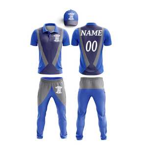 Kit de uniforme de críquet de manga completa personalizado OEM camisa y pantalones sublimados para partidos para ropa de partido de críquet personalizada - Product Image 5