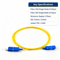 Cordon de brassage optique SC/SM à faible perte pour réseau FTTH – Solution de télécommunications
