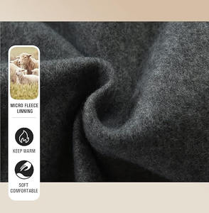 Ondra เสื้อสเวตเตอร์มีฮู้ดผู้ชาย, เสื้อแฟชั่นแขนยาวผ้าฟลีซแบบสวมหัวมีเชือกรูดมีกระเป๋าแบบดิจิตอลสำหรับฤดูหนาว - Product Image 5