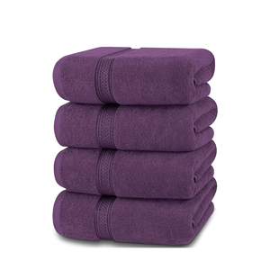 Serviettes de Bain et de Piscine 100% Coton de Haute Qualité, Fourniture Directe Usine, pour Usage Domestique et Hôtelier, Design Luxe, Technique de Tissage Personnalisable - Product Image 1
