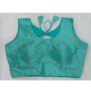 Blusa de seda para mujer, elegante, muy cómoda, ropa de la India, estilo étnico, informal, para fiesta - Product Image 1