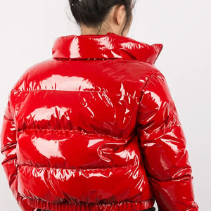 Chaqueta Corta de Invierno para Mujer, de Lujo, Transpirable, Impermeable, Acolchada, con Forro de Nailon Teñido Liso, Estilo Casual - Product Image 6