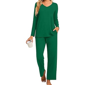 Nuevo Conjunto de Pijama de Dos Piezas con Botones, Diseño Personalizado, Térmico, de Seda, para Descansar, Tallas Grandes, para Mujer, 2026 - Product Image 4