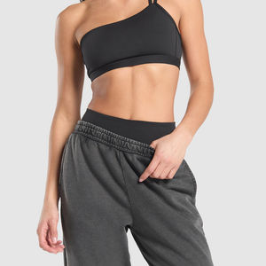 Pantalones de chándal con logotipo personalizado para mujer Joggers holgados con bolsillos laterales - Product Image 2