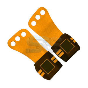 Durable Leather Gymnastic Hand Grips Palm Protection Wrist <b>Support</b> Adjustable Weight Lifting Workout Gym Accessories <b>Compression</b> - Product Image 4