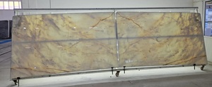 Losa de Mármol Calacatta Amber Macchia, Mármol Blanco con Vetas Doradas Intensas, Pulido, de Turquía, con Diseño Bookmatch, para Pared Decorativa o Isla de Cocina - Product Image 5