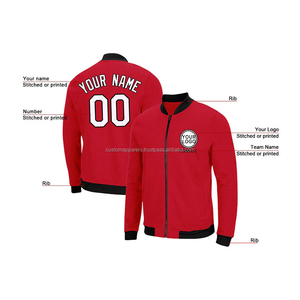 Veste universitaire en laine personnalisée avec manches en cuir, broderie graphique audacieuse, manteau coupe-vent streetwear - Product Image 4