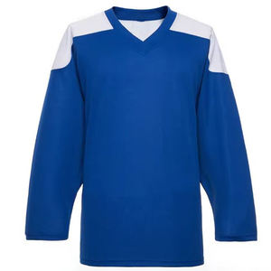 เสื้อเจอร์ซีย์ฝึกซ้อมฮ็อกกี้สำหรับผู้ชายและวัยรุ่นผ้าโพลีเอสเตอร์แห้งเร็วระบายอากาศได้ดี TBF-038สำหรับใส่เล่นฮ็อกกี้น้ำแข็ง - Product Image 6