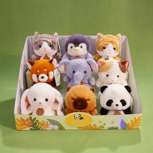 Peluche d'animal mignonne de 17 cm, jouet de table pour enfants, ornements, poupée de compagnie, cadeaux d'anniversaire de Noël, compagnon de sommeil doux, kawaii - Product Image 2