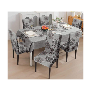 Nappe de table à motif géométrique 100% coton floral rose 280GSM OEKO TEX certifié finition à séchage rapide parfaite pour la décoration de fête en plein air - Product Image 5